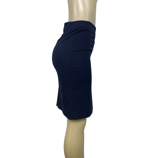 Uniqlo Womens Navy Pinstripe Pencil Skirt Size 4