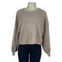 Truth Women's Beige Cable Knit Cropped Sweater Size M