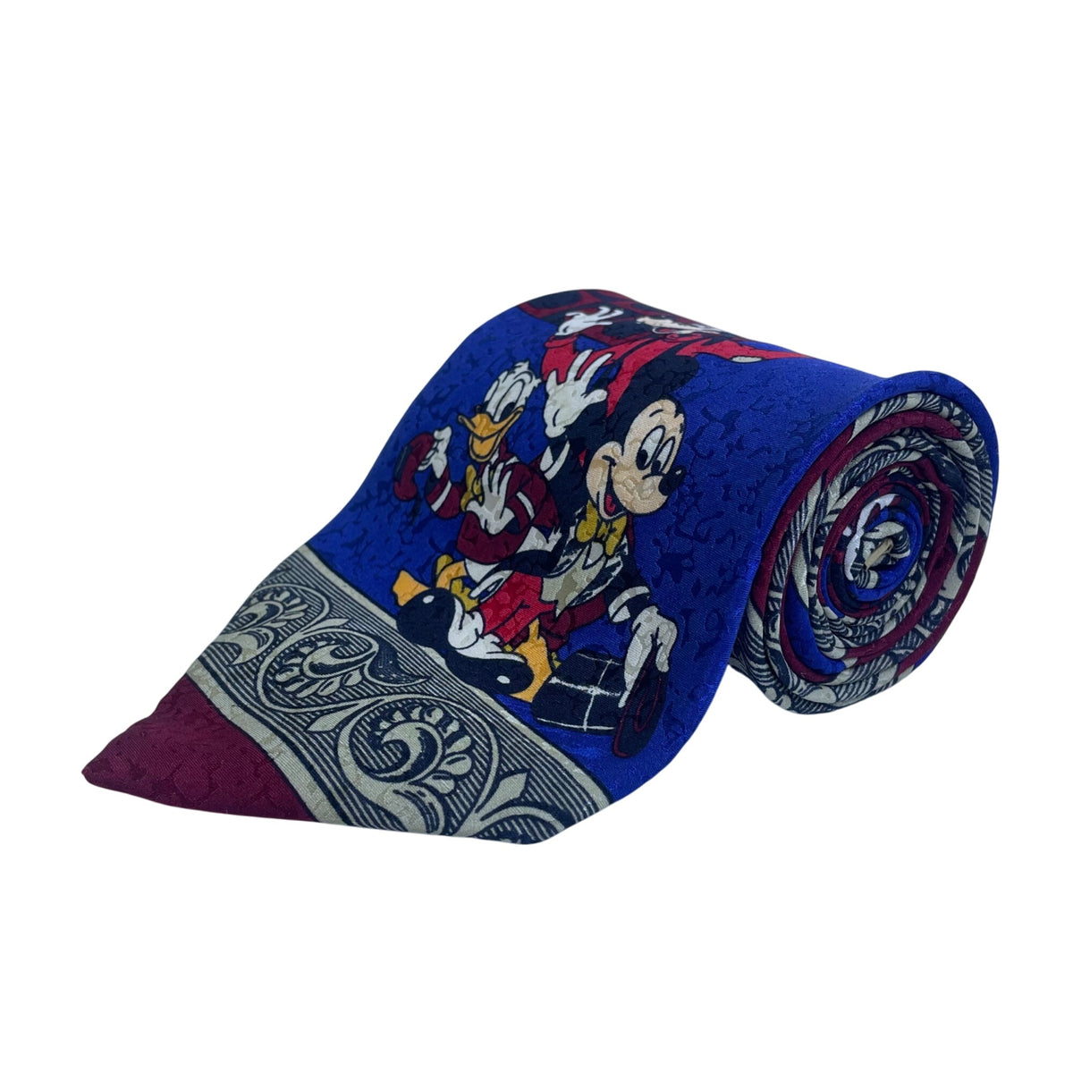 Disney Mens Multicolor Polyester Tie Mickey & Co Atlas Design Gothenburg Sweden