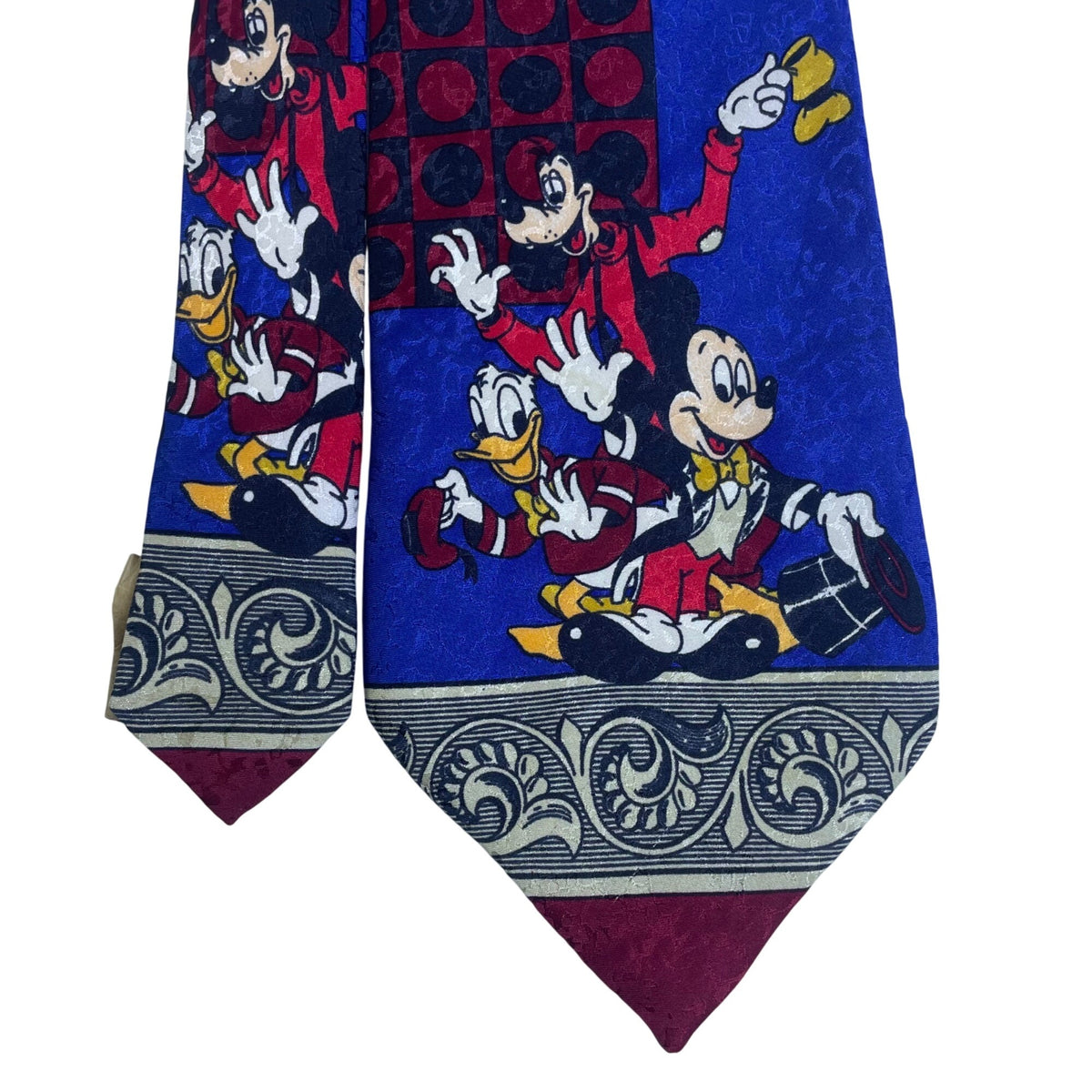 Disney Mens Multicolor Polyester Tie Mickey & Co Atlas Design Gothenburg Sweden