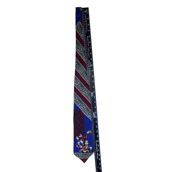 Disney Mens Multicolor Polyester Tie Mickey & Co Atlas Design Gothenburg Sweden