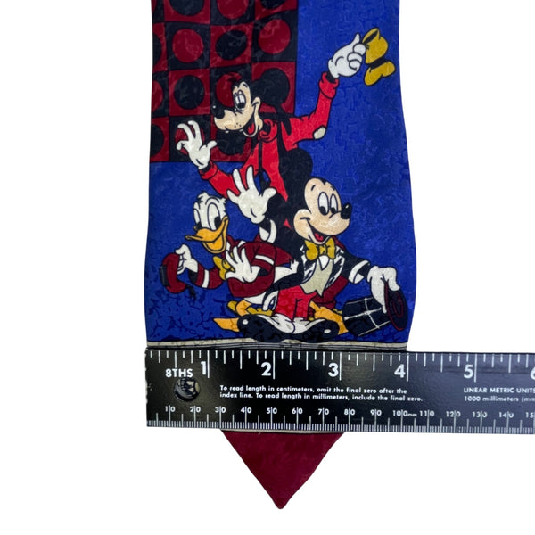 Disney Mens Multicolor Polyester Tie Mickey & Co Atlas Design Gothenburg Sweden