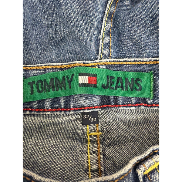 Tommy Jeans Mens Blue Denim Pants Classic Fit 32x30 Vintage Casual Wear
