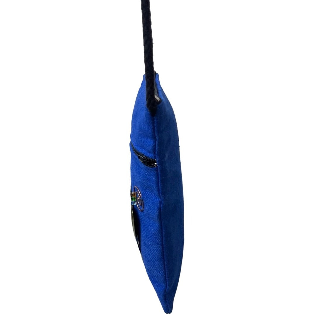 Unbranded Women's Blue Copper Cat Crossbody Phone Bag Sz S