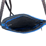 Unbranded Women's Blue Copper Cat Crossbody Phone Bag Sz S