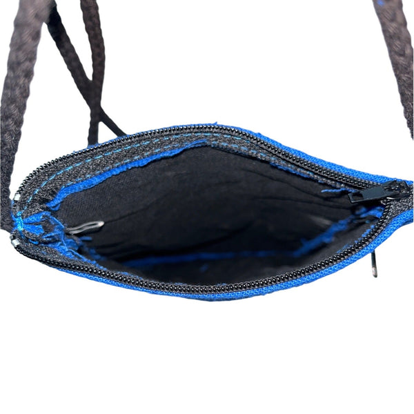 Unbranded Women's Blue Copper Cat Crossbody Phone Bag Sz S