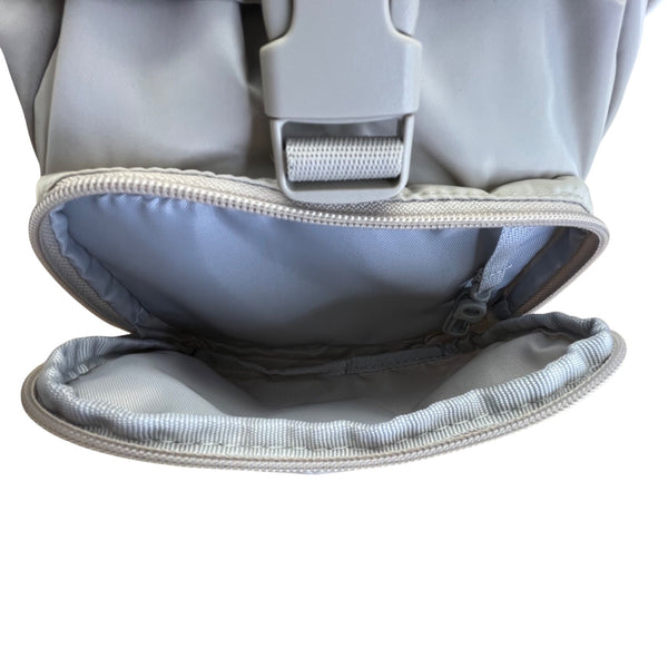 Adidas Women’s Beige Adjustable Straps Embroidered Logo Travel Mini Backpack
