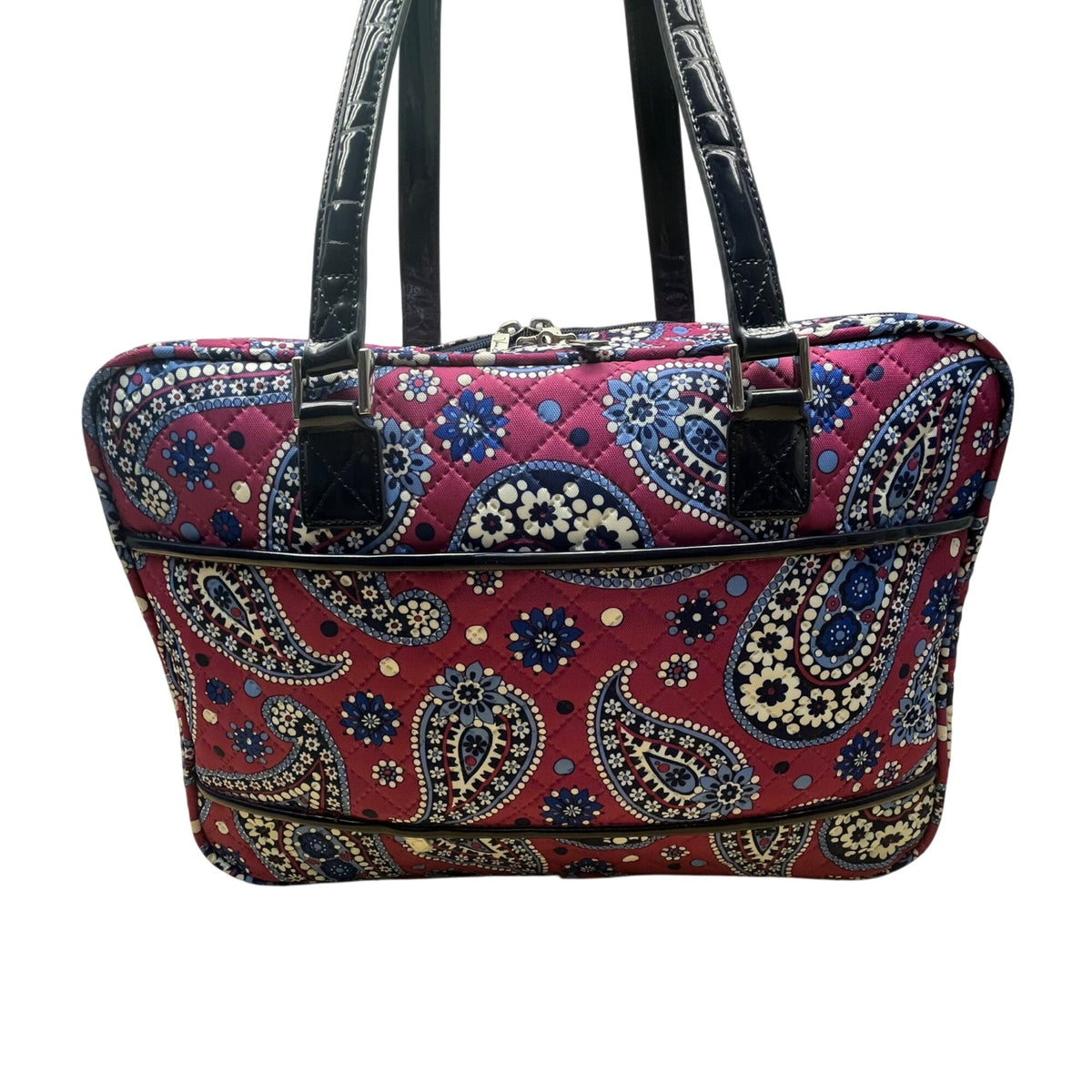 Vera Bradley Women’s Floral Paisley Quilted Fabric Zippered Travel Bag