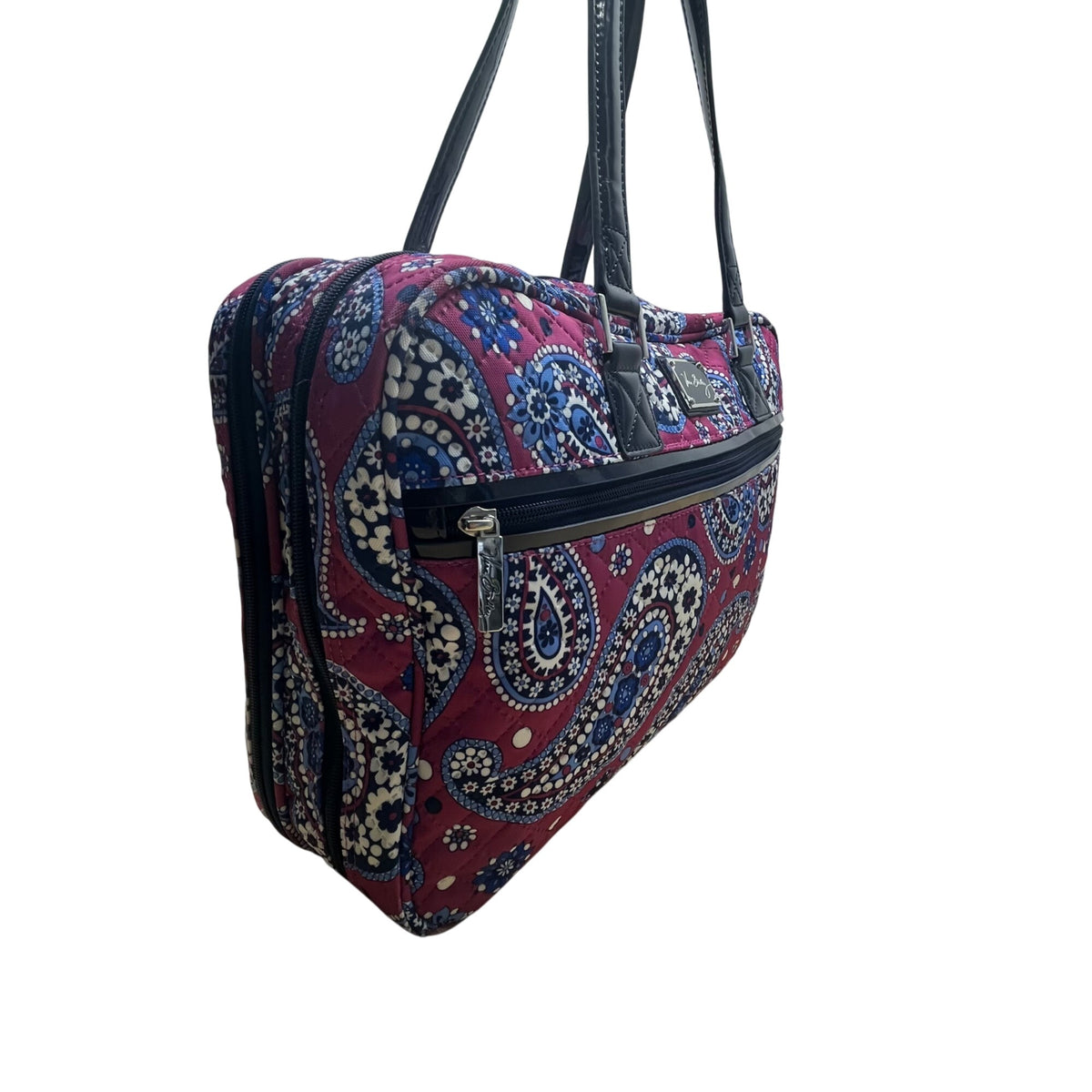 Vera Bradley Women’s Floral Paisley Quilted Fabric Zippered Travel Bag