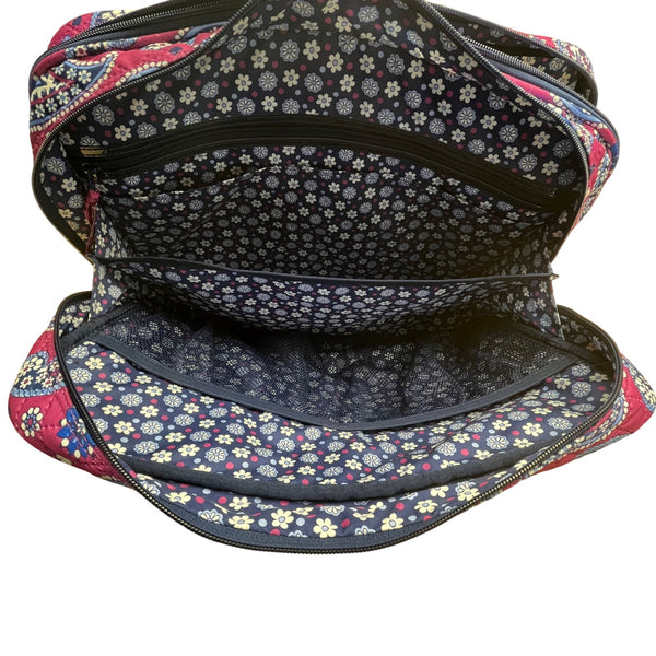 Vera Bradley Women’s Floral Paisley Quilted Fabric Zippered Travel Bag