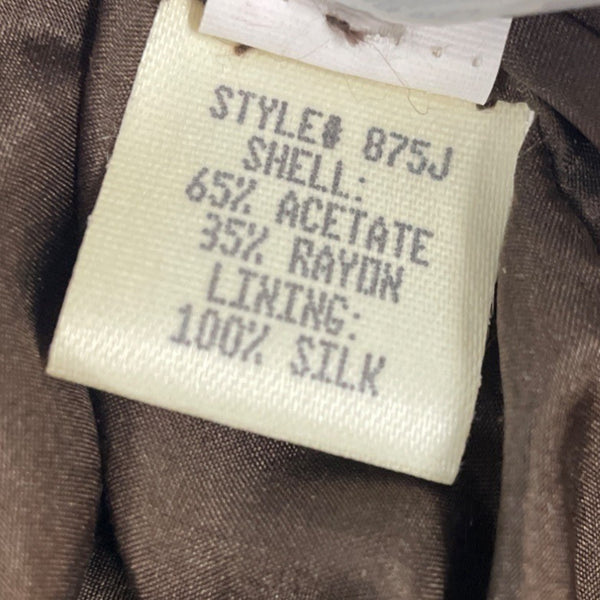 Oscar de la Renta Neiman Marcus Women's Brown Embroidered Velvet Blazer Size 8