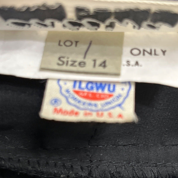 Cattiva By Mava Jornot Black Pleated Blouse With Textured Sleeves Sz 14