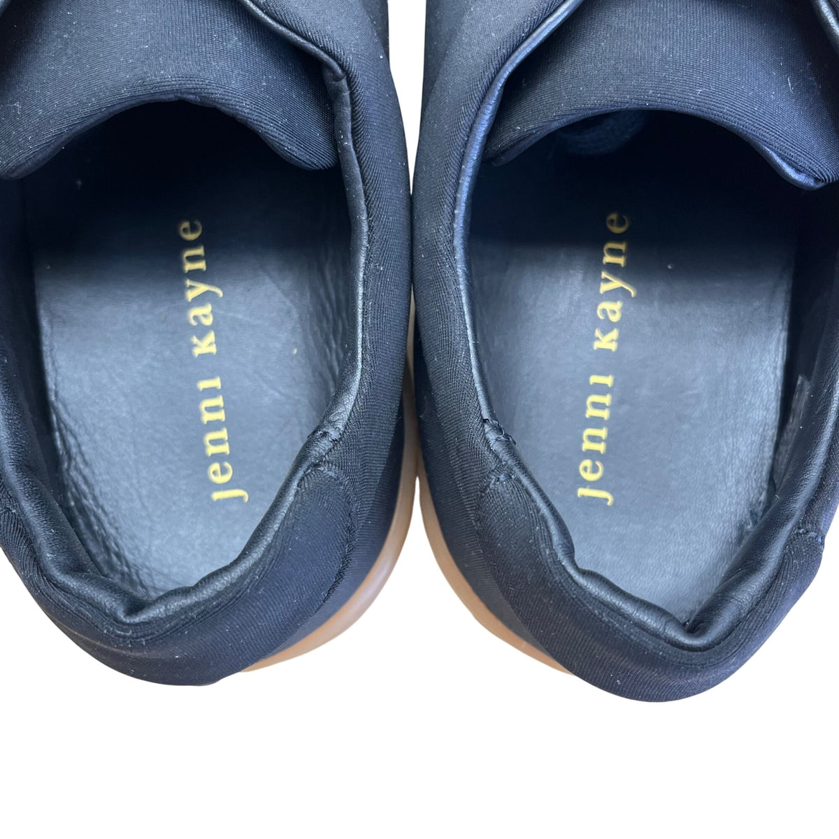 Jenni Kayne Women’s Black Lining Gum Sole Platform Sneakers Sz 7.5 US