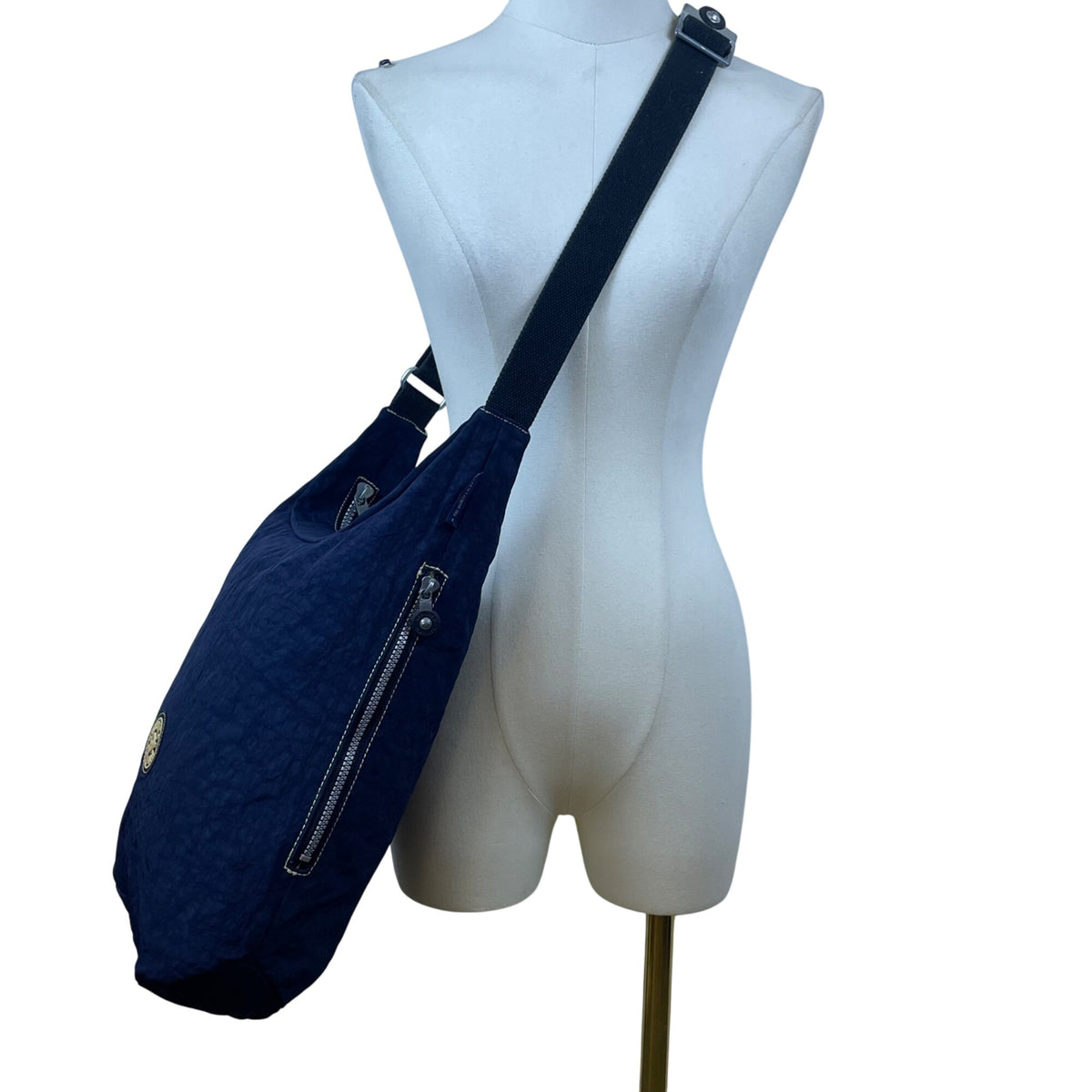 Kipling Unisex Navy Nylon Adjustable Strap Lightweight Functional Crossbody Bag