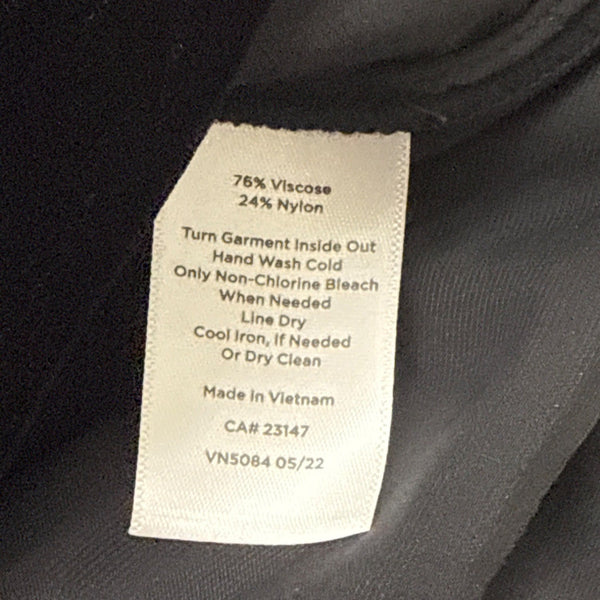Talbots Petite Black Velvet Long-Sleeve Blouse With Ruffled Collar Sz PL - New