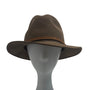 Bailey Wide Brim Wool Fedora Hat With Leather Band Classic Style Size M