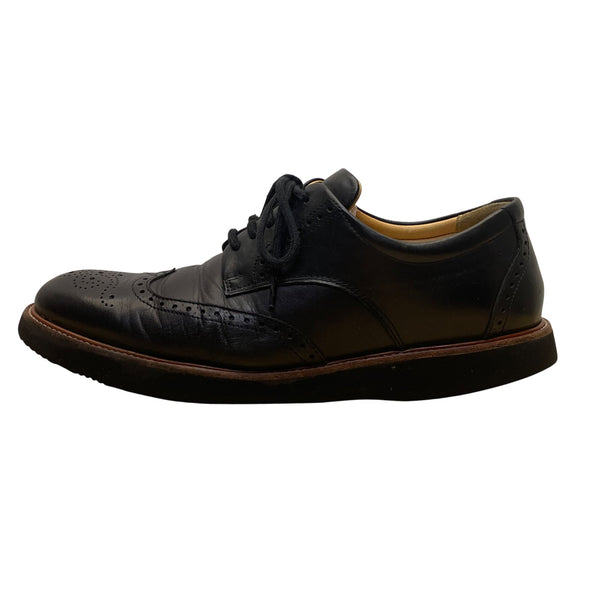 Hubbard Men’s Black Leather Wingtip Tipping Point Oxford Shoes Size US9 M