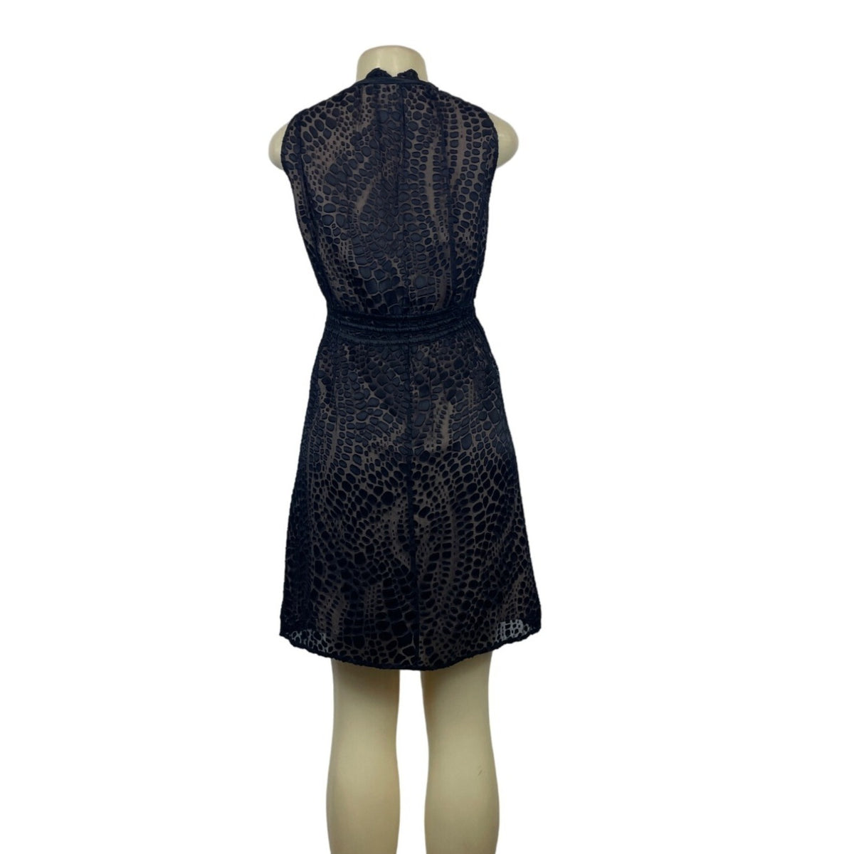 BCBG Maxazria Women's Black Blouson Dress Sz L