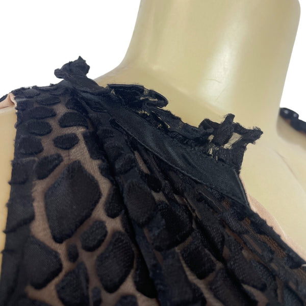 BCBG Maxazria Women's Black Blouson Dress Sz L