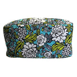 Vera Bradley Women’s Green/Blue/White Floral Quilted With Handles Duffel Bag - New