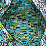 Vera Bradley Women’s Green/Blue/White Floral Quilted With Handles Duffel Bag - New