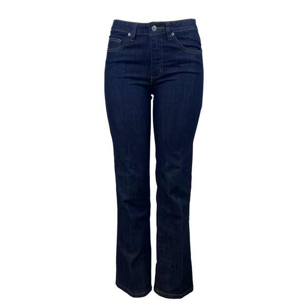 Bill Blass Womens Dark Wash Stretch Bootcut Jeans Cotton Polyester Size 6