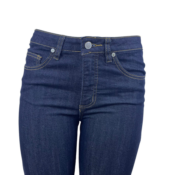 Bill Blass Womens Dark Wash Stretch Bootcut Jeans Cotton Polyester Size 6