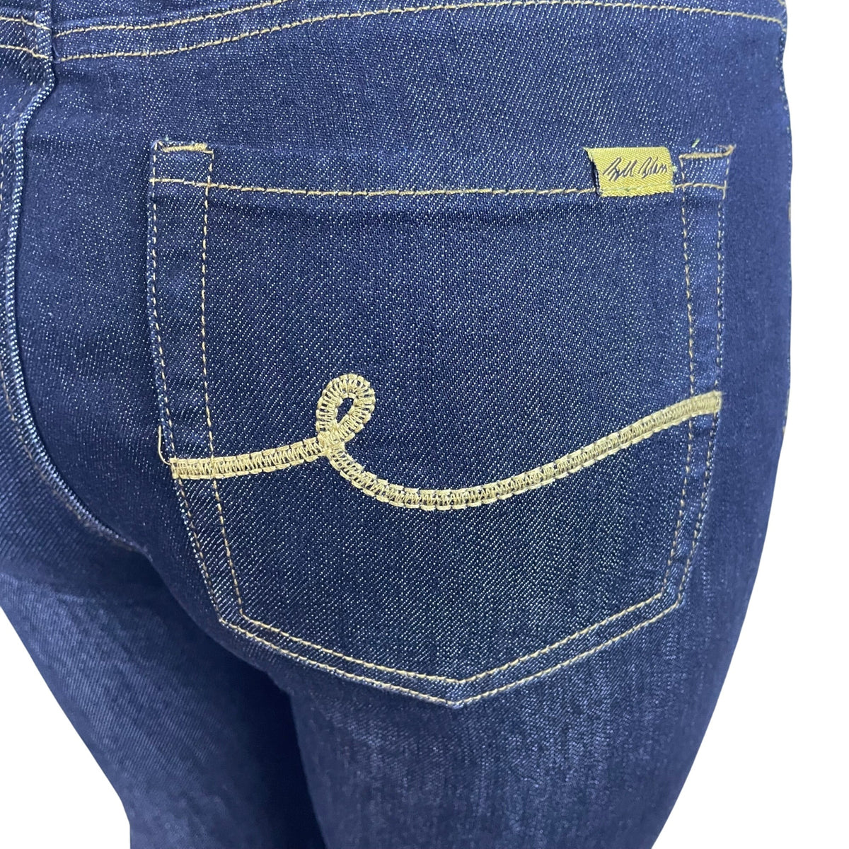 Bill Blass Womens Dark Wash Stretch Bootcut Jeans Cotton Polyester Size 6