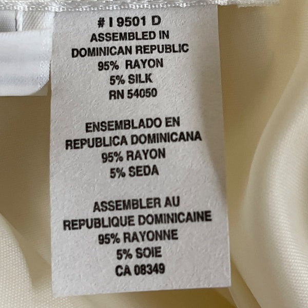 Vintage Jones New York Womens Cream Top & Skirt Two-Piece Set Sz 10 - New