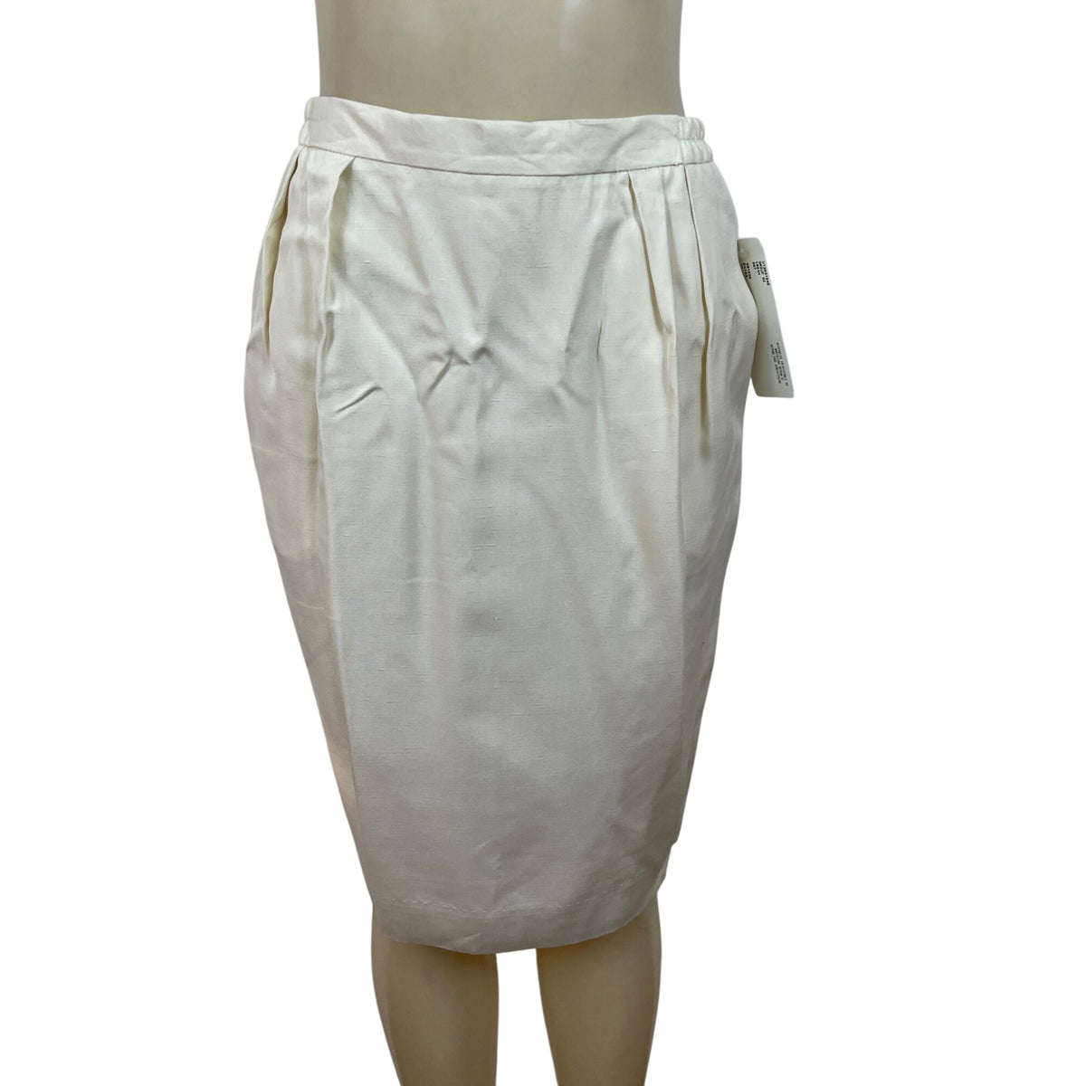 Vintage Jones New York Womens Cream Top & Skirt Two-Piece Set Sz 10 - New