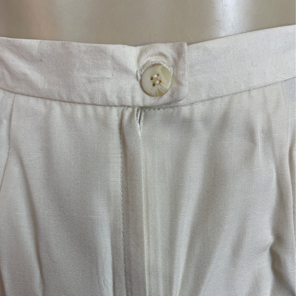 Vintage Jones New York Womens Cream Top & Skirt Two-Piece Set Sz 10 - New