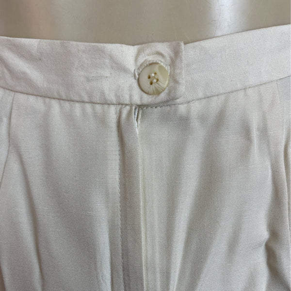 Vintage Jones New York Womens Cream Top & Skirt Two-Piece Set Sz 10 - New