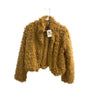 Self Esteem Womens Fuzzy Faux Fur Jacket Apple Cinnamon S