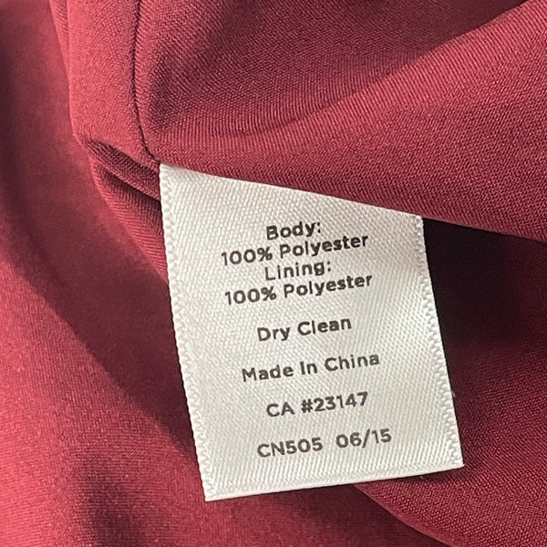 Talbots Womens Burgundy Lace Midi Skirt Size 2 - New