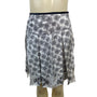 White House Black Market Women’s Pleated Skirt Black & White Paisley Print Sz 10