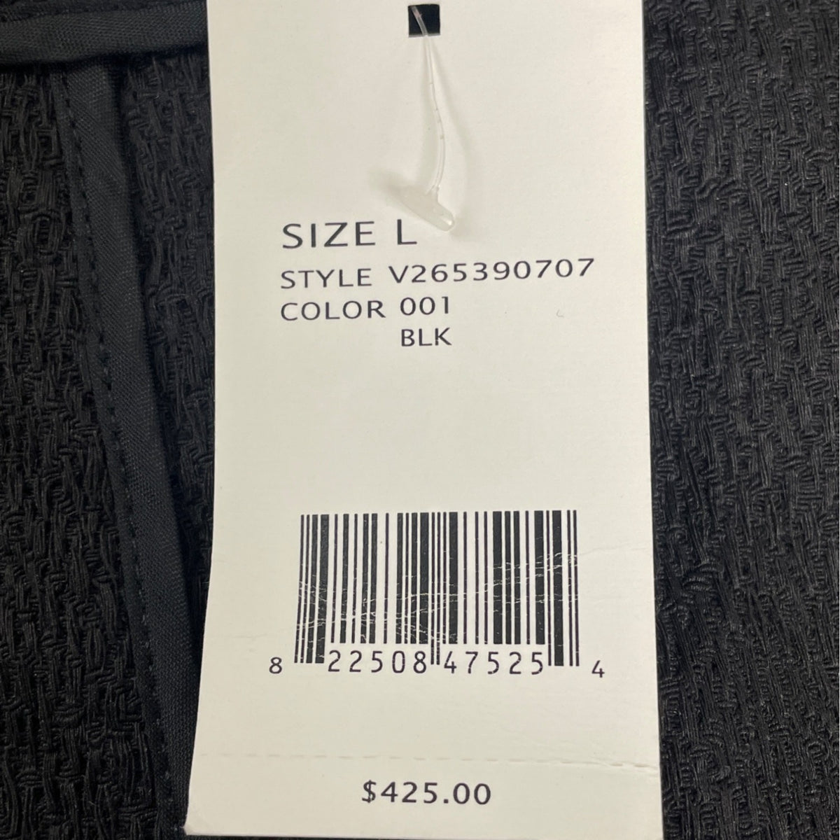 Vince Womens Open Front Textured Black Jacket L - New