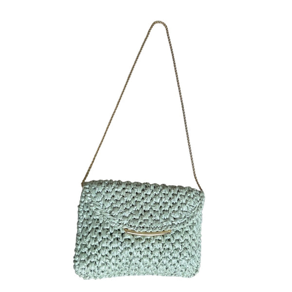 Rodo Women's Jade Wooven Shoulder Bag Sz S