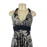 Kisses & Hugs Halter Neck Floral Print Knee Length Dress Sz S