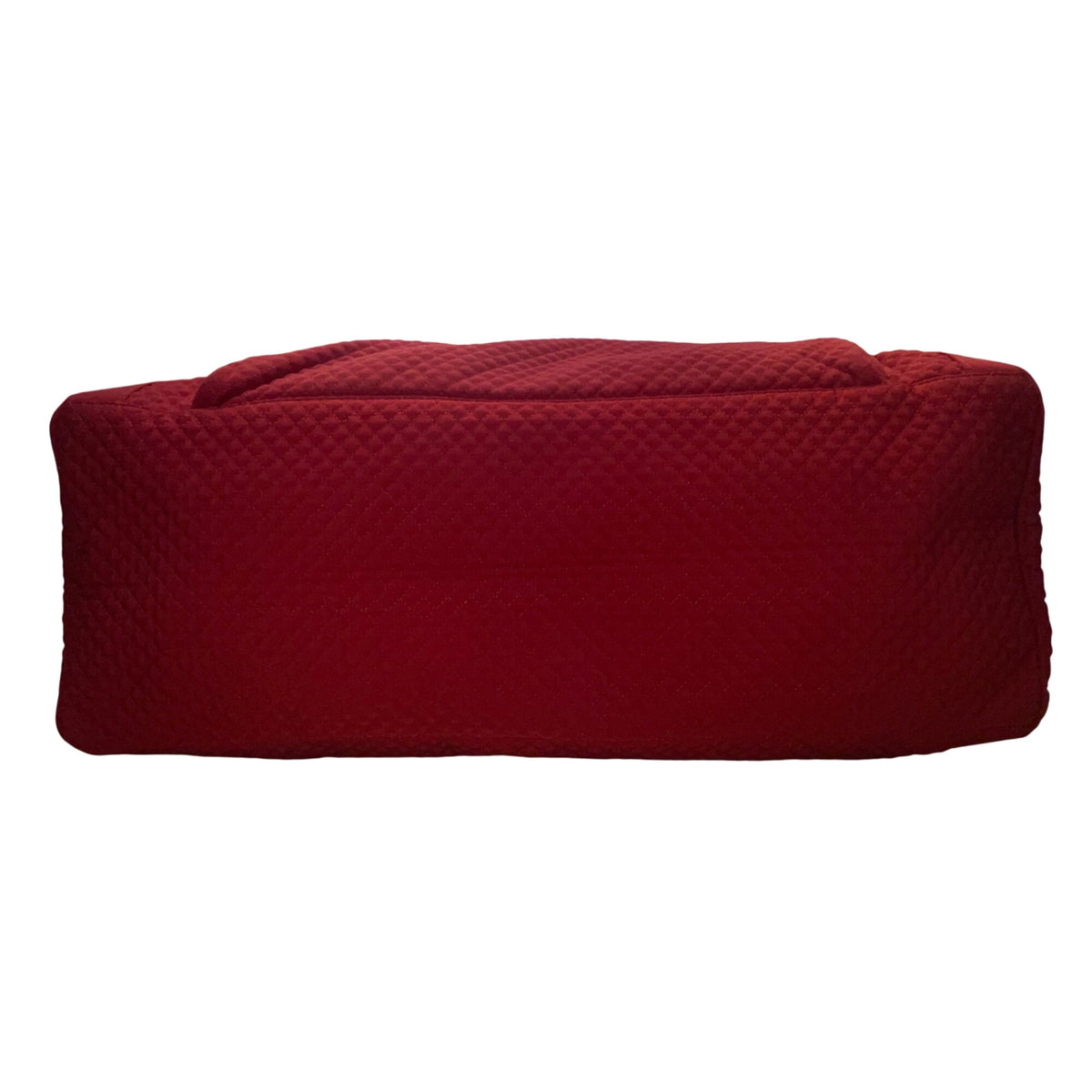 Vera Bradley Women’s Red Quilted With Front Zip Pocket Weekender Travel Bag