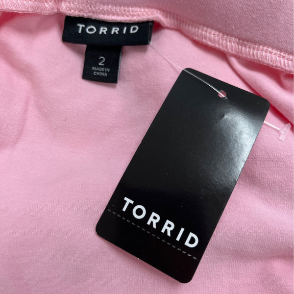 Torrid Pink White Women’s Floral Strapless Maxi Dress Sz 2x - New