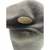 Kangol Mens Wool Earflap Flat Cap Hat Black