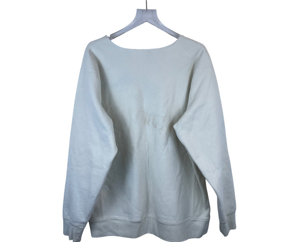 AJR Mens White Graphic Crewneck Sweatshirt Abstract Print XL