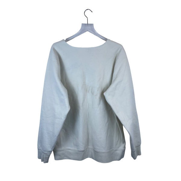 AJR Mens White Graphic Crewneck Sweatshirt Abstract Print XL
