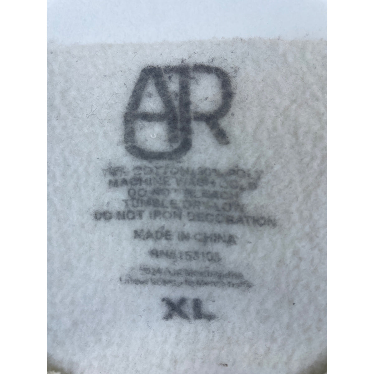 AJR Mens White Graphic Crewneck Sweatshirt Abstract Print XL