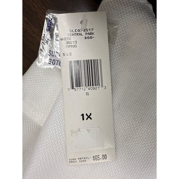 Jones New York Signature White Long Sleeve Button-Up Shirt Sz 1X - New