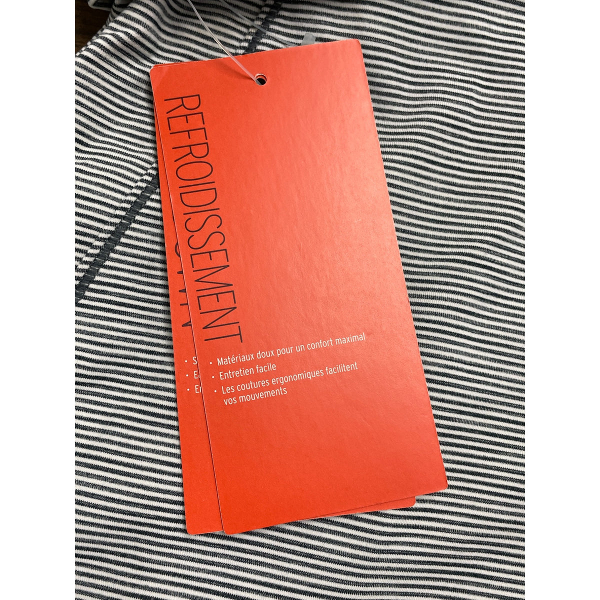 Zella Women’s Grey Striped Stretch Cropped Pants With High Waist Sz M - New