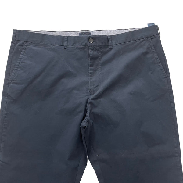Tommy Hilfiger Mens Navy Cotton & Elastane Chino Trousers Classic FitSize 50/32
