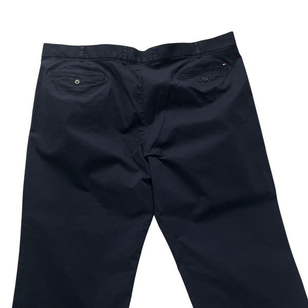 Tommy Hilfiger Mens Navy Cotton & Elastane Chino Trousers Classic FitSize 50/32