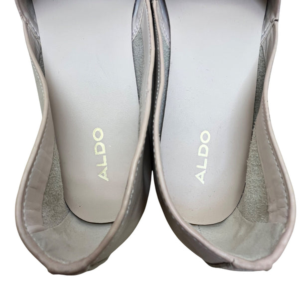 Aldo Women’s Nude Pink Genuine Leather Slip-On Ballet Sternatia Flats Size 10