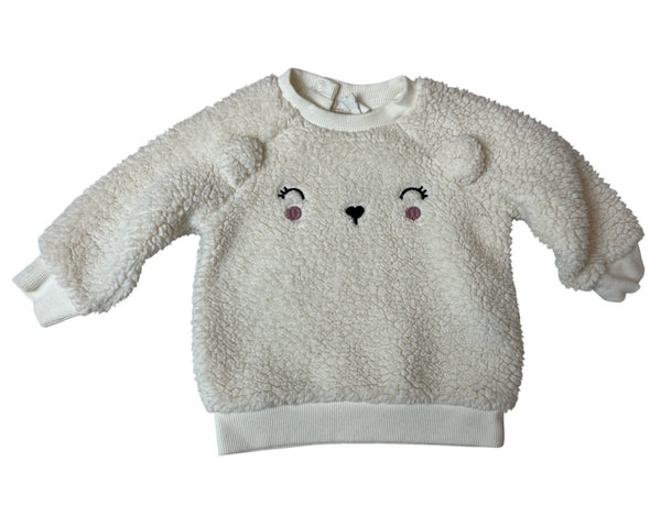 H&M Baby Bear Fleece Sweatshirt & Pants Set Size 6M